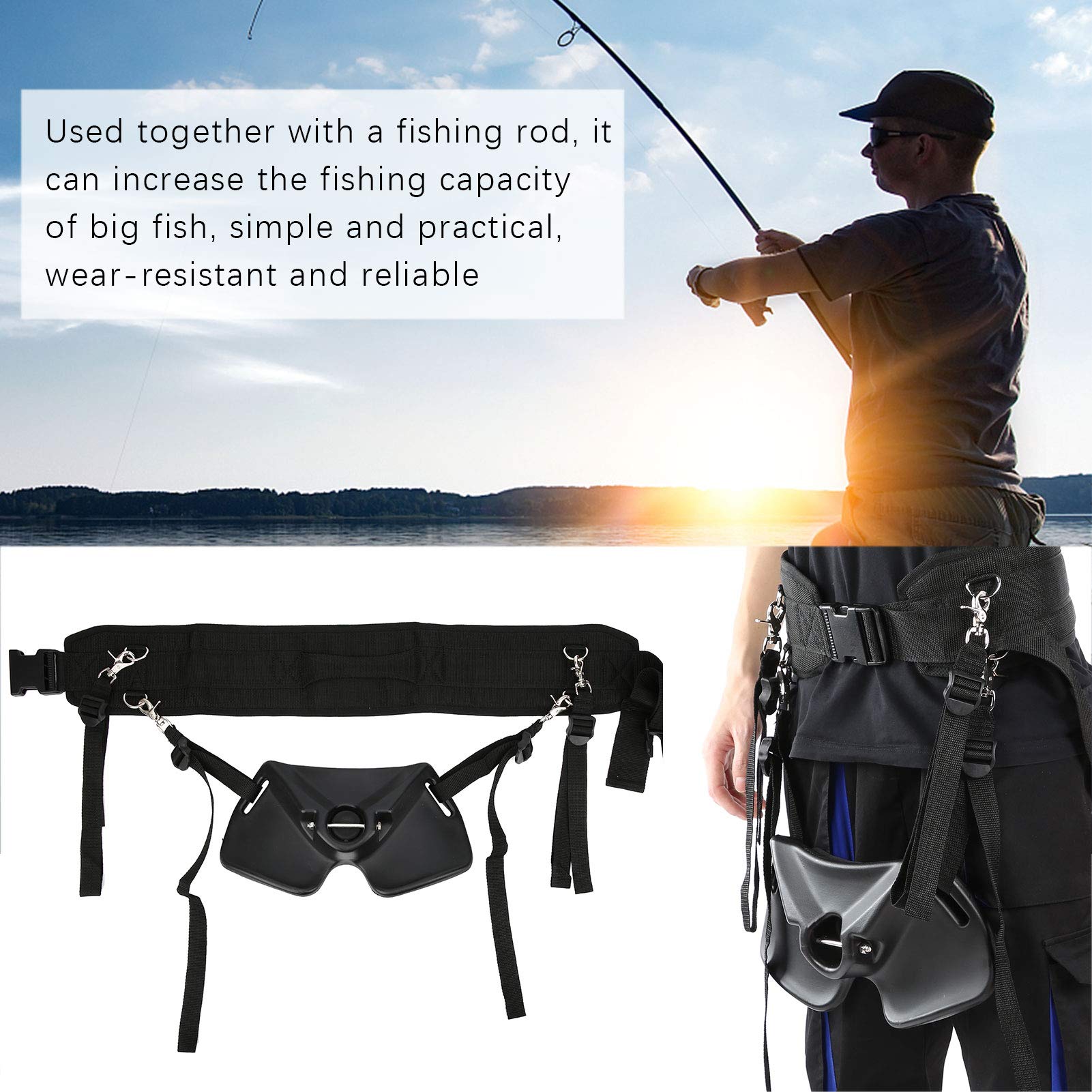 Alomejor adjustable waist from 90 to 130 cm fits a range of anglers.