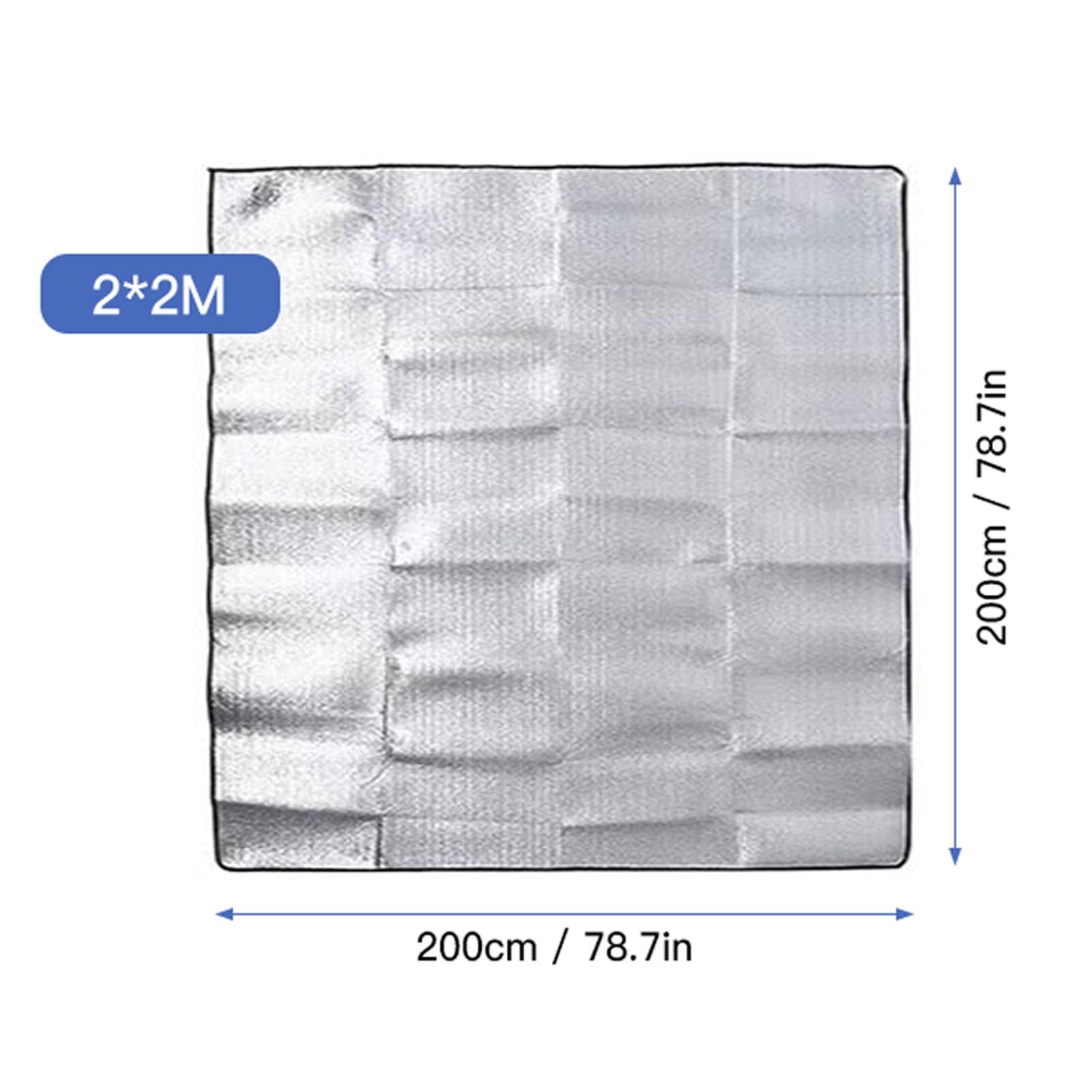 Alomejor aluminum foil mat for beach outings cushions and dries quickly.