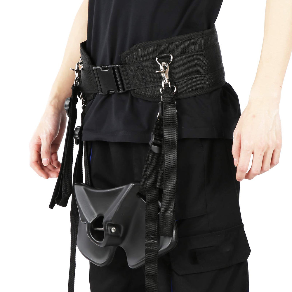 Alomejor braided rope waist strap with safety buckle for secure wear.