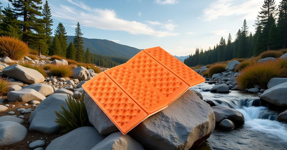 Alomejor camping hiking pad cushion on varied ground surfaces