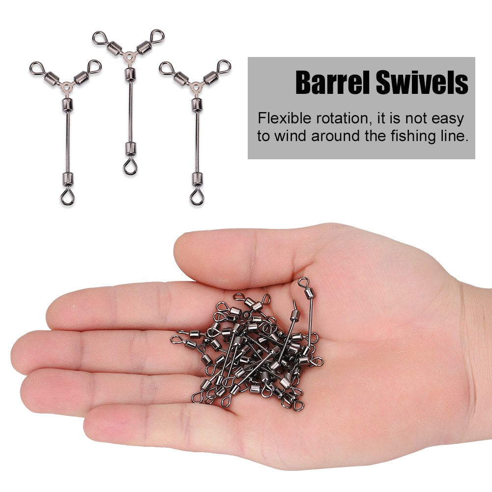 Alomejor copper construction swivels provide high tensile strength.