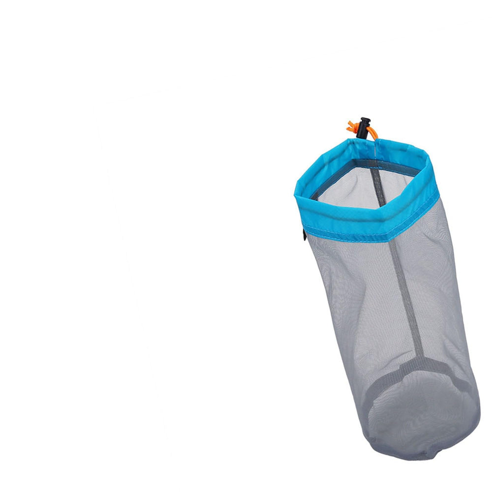 Alomejor Drawess mesh bag reinforced mouth adds stability during travel.