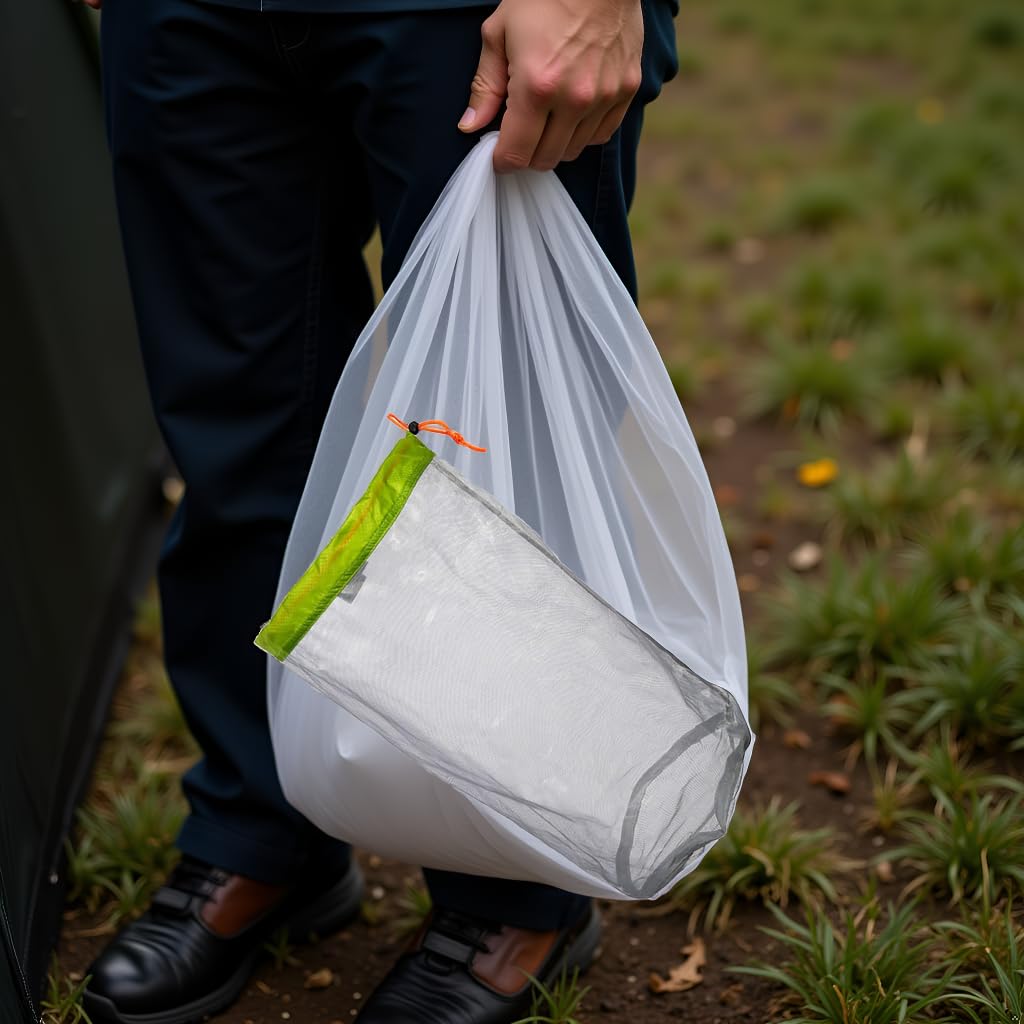 Alomejor Drawess mesh bag shows reinforced stitching for lasting outdoor use.