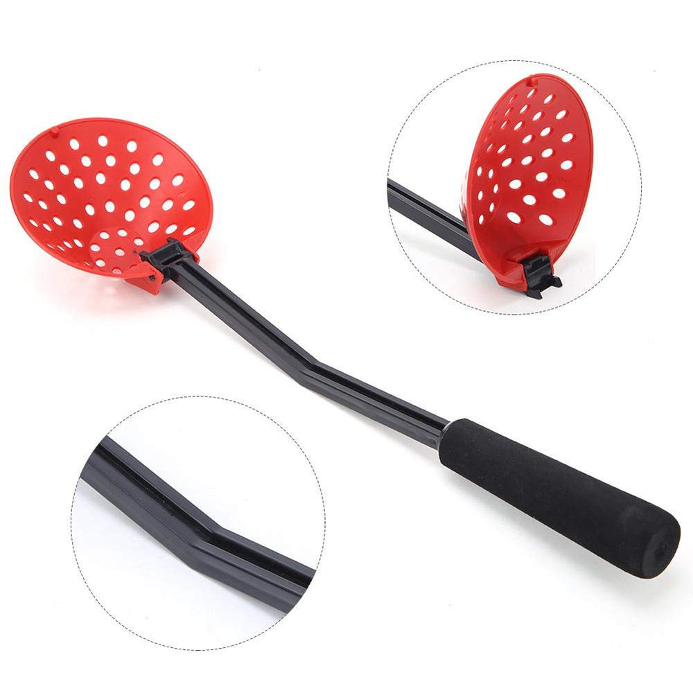 Alomejor durable plastic bowl withstands low temperatures during ice fishing.