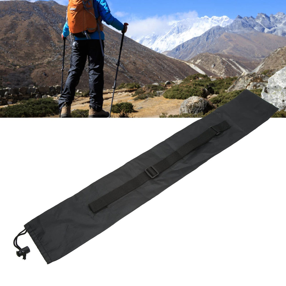 User easily opens drawstring to remove a pole from Alomejor bag