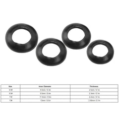 Alomejor elastic rubber rings closeup highlighting flexible gel for DIY rod work.