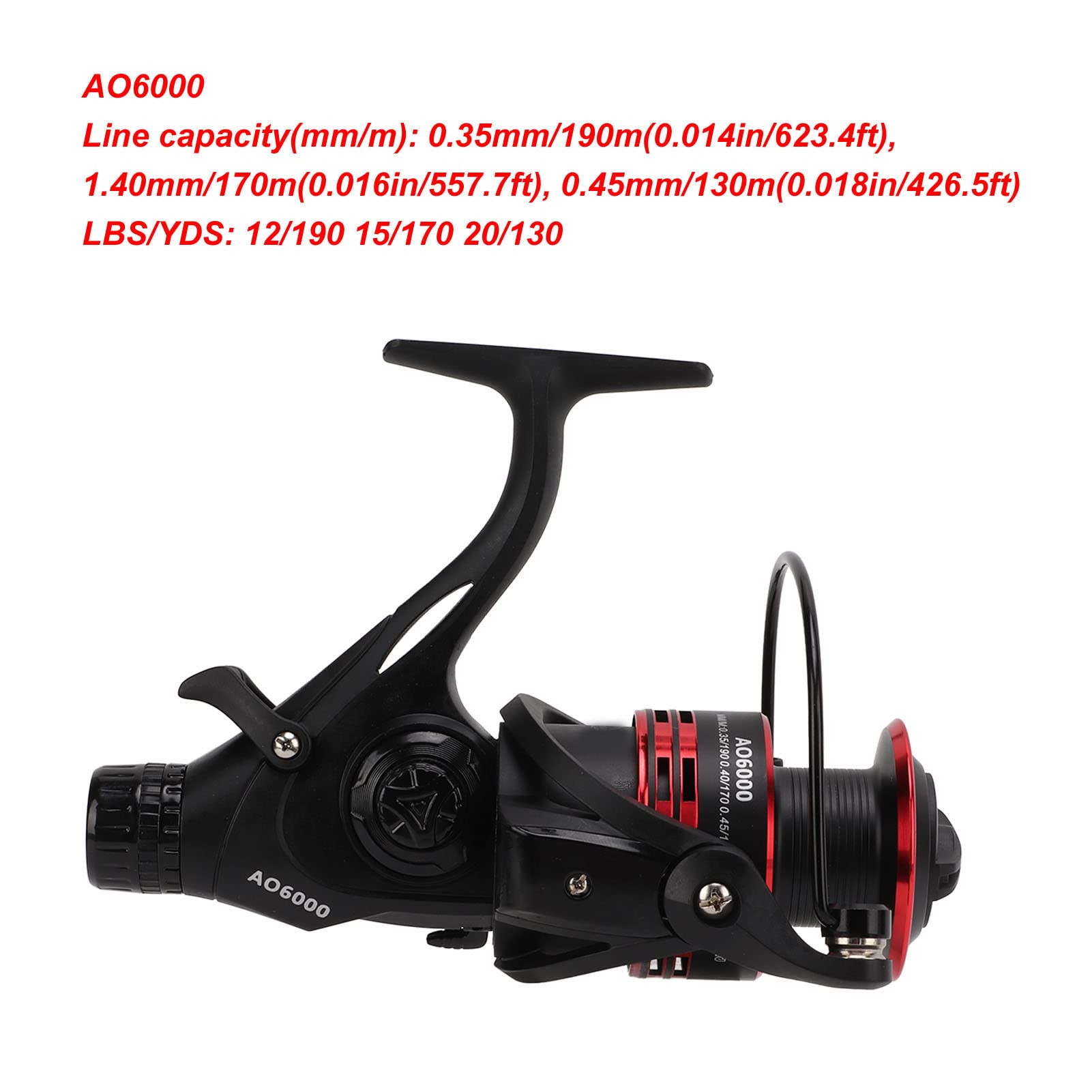 Alomejor fishing reel glass-steel-construction for sturdy water use.