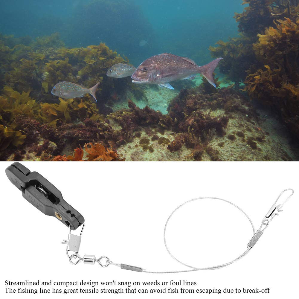 Alomejor Fishing Release Clip steel construction ensures durable performance