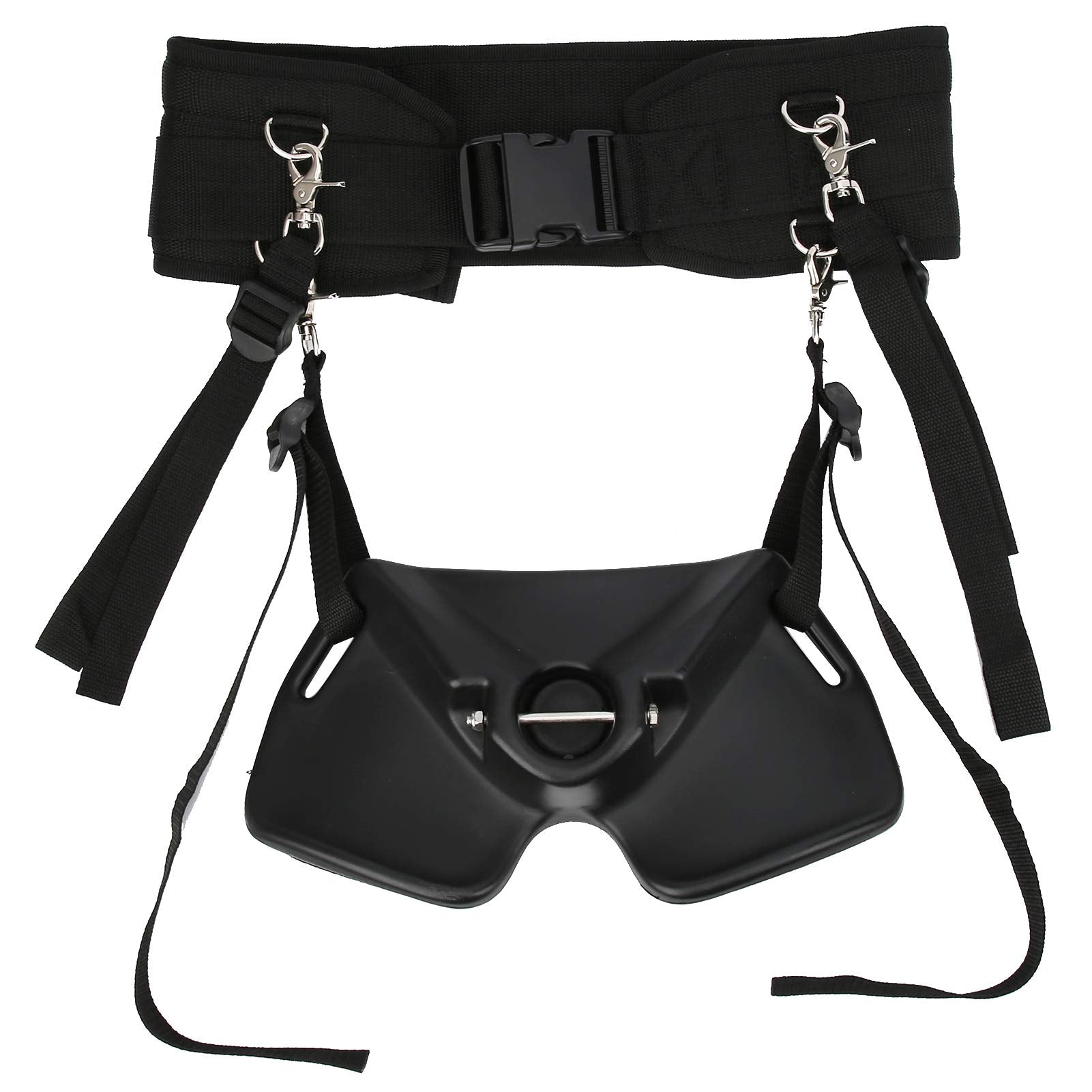 Alomejor fishing rod fighting belt closeup shows durable corrosion-resistant construction for sea use.
