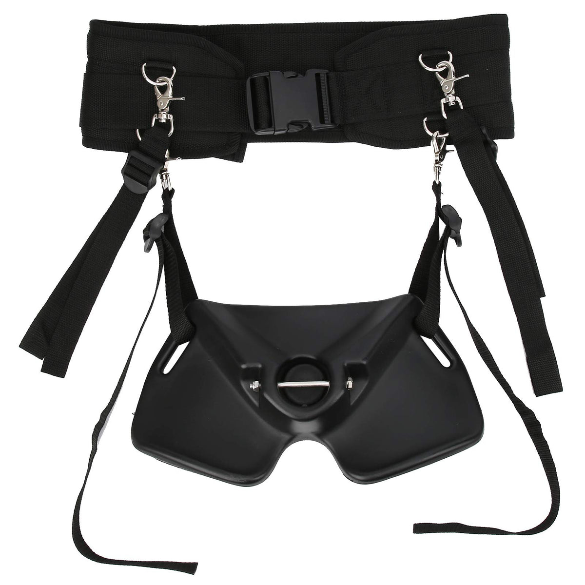 Alomejor fishing rod fighting belt closeup shows durable corrosion-resistant construction for sea use.