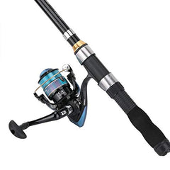 Alomejor fishing rod telescopic design enables versatile length options for different spots.