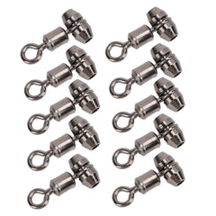 Alomejor rolling swivel front view shows compact nickel brass design for smooth rotation