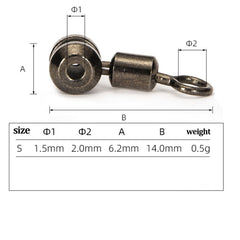 Alomejor swivel side view highlights durable alloy for freshwater and saltwater use