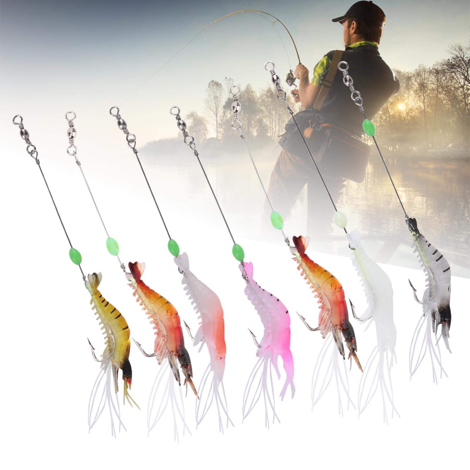 Alomejor luminous bait demonstrates vivid underwater action in dim conditions.