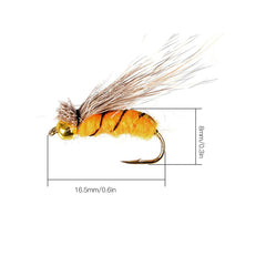 Alomejor hand-tied bugger wet flies for realistic aquatic movement.