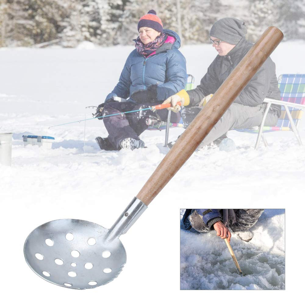 Alomejor lightweight ice scoop minimizes fatigue on long ice trips.