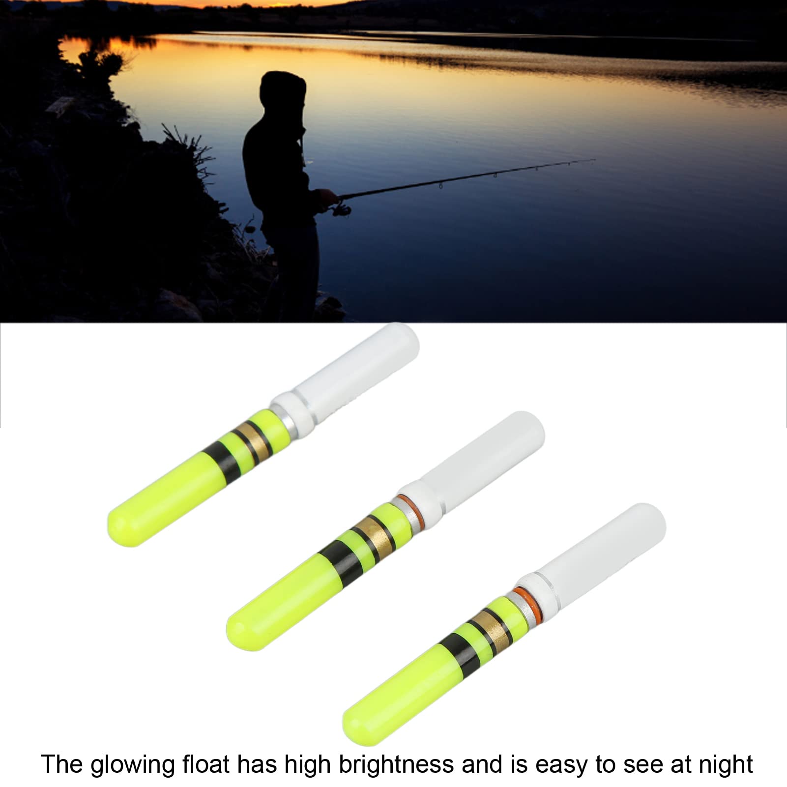 Easy-to-use glowing light sticks for night fishing