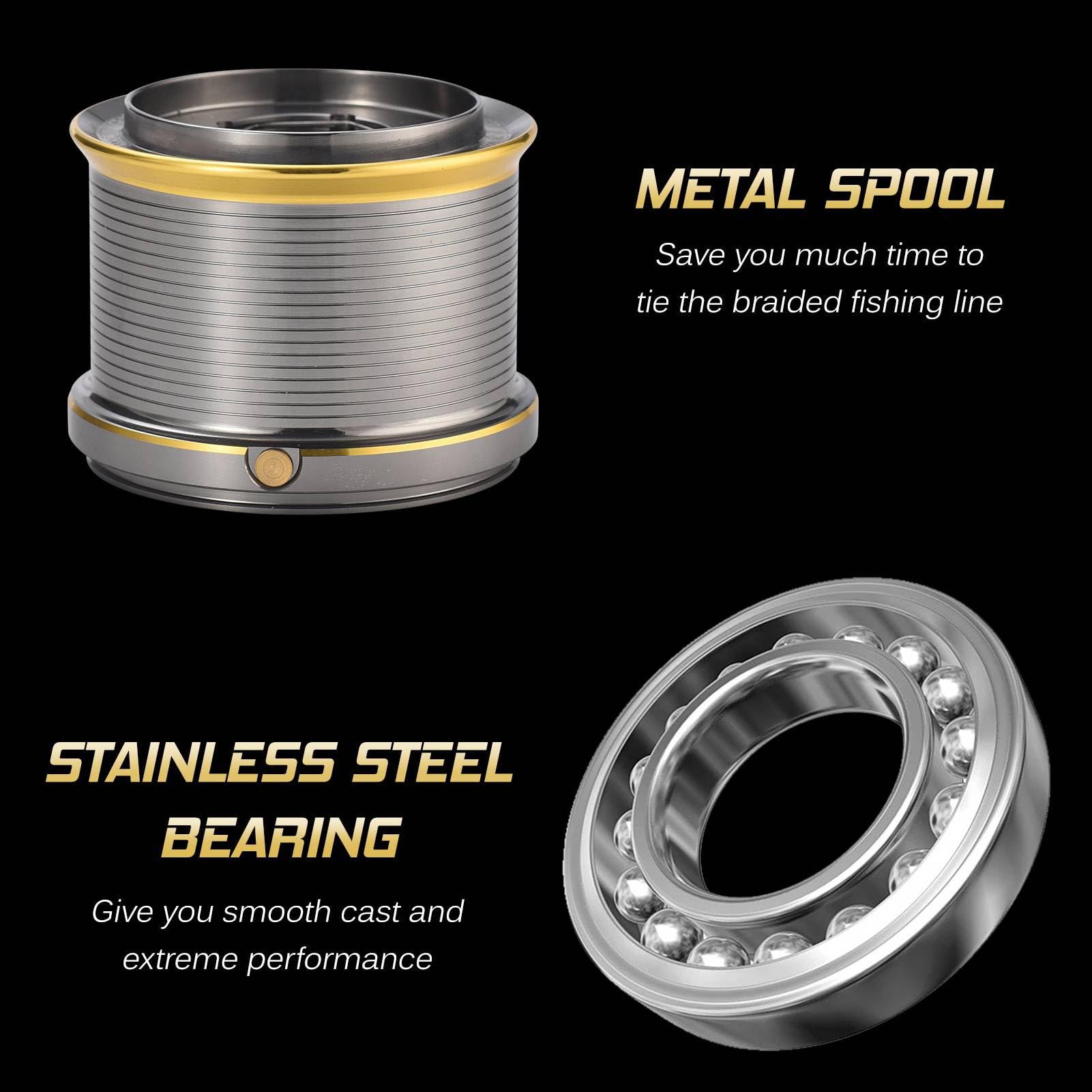Alomejor Reel smooth casting with 17+1 bearings for reliable performance