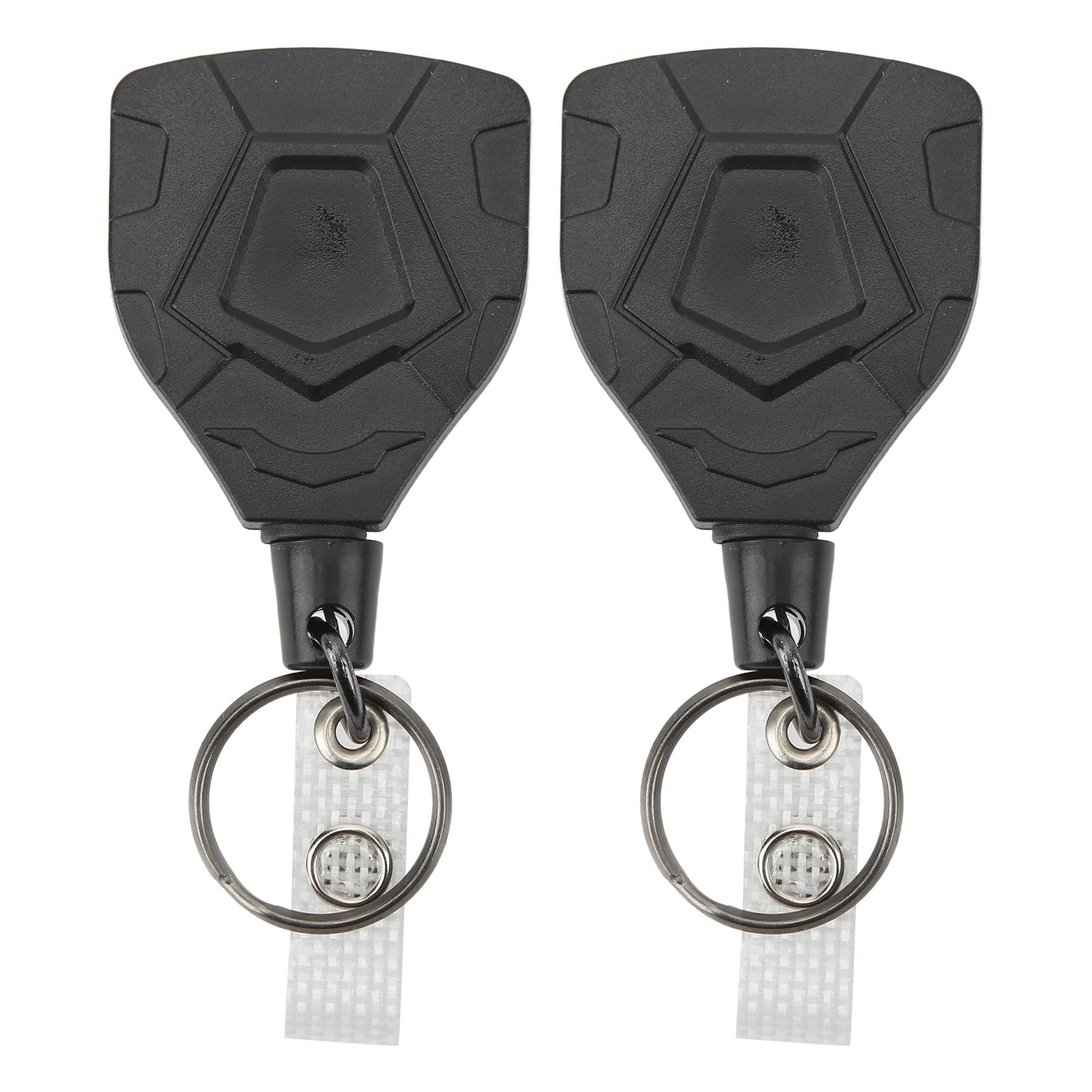 Alomejor retractable keychain close-up showing durable stainless steel body