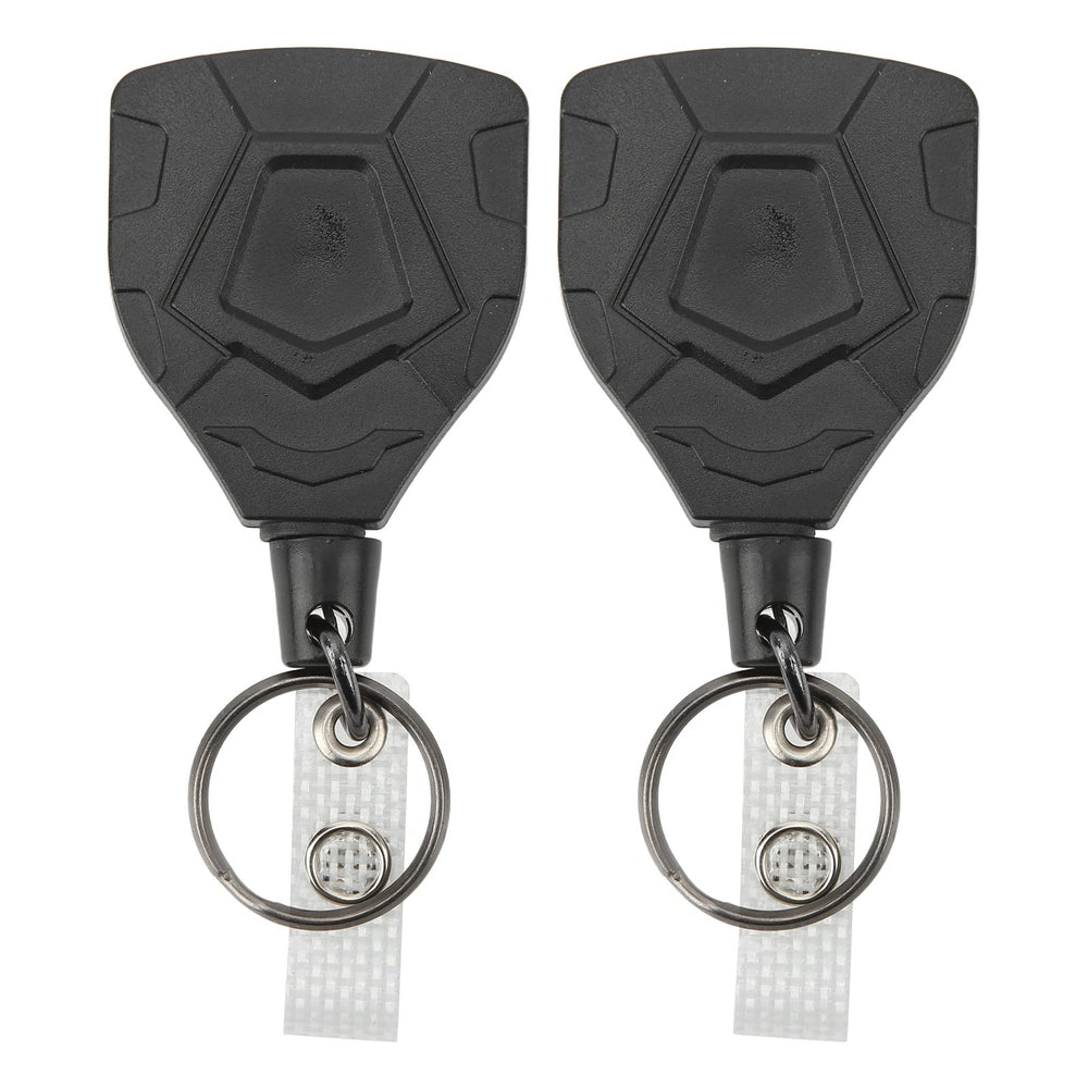 Alomejor retractable keychain close-up showing durable stainless steel body