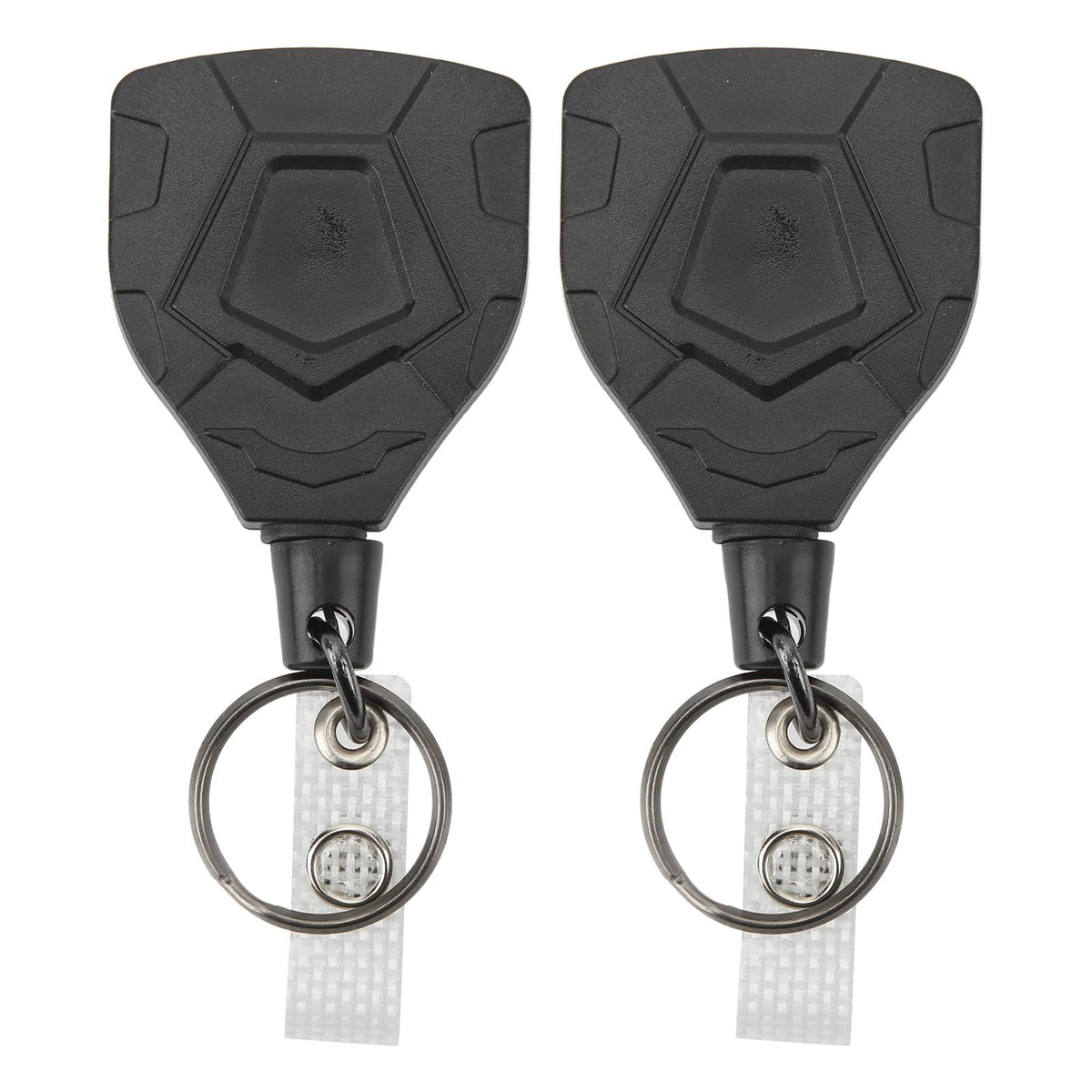 Alomejor retractable keychain close-up showing durable stainless steel body