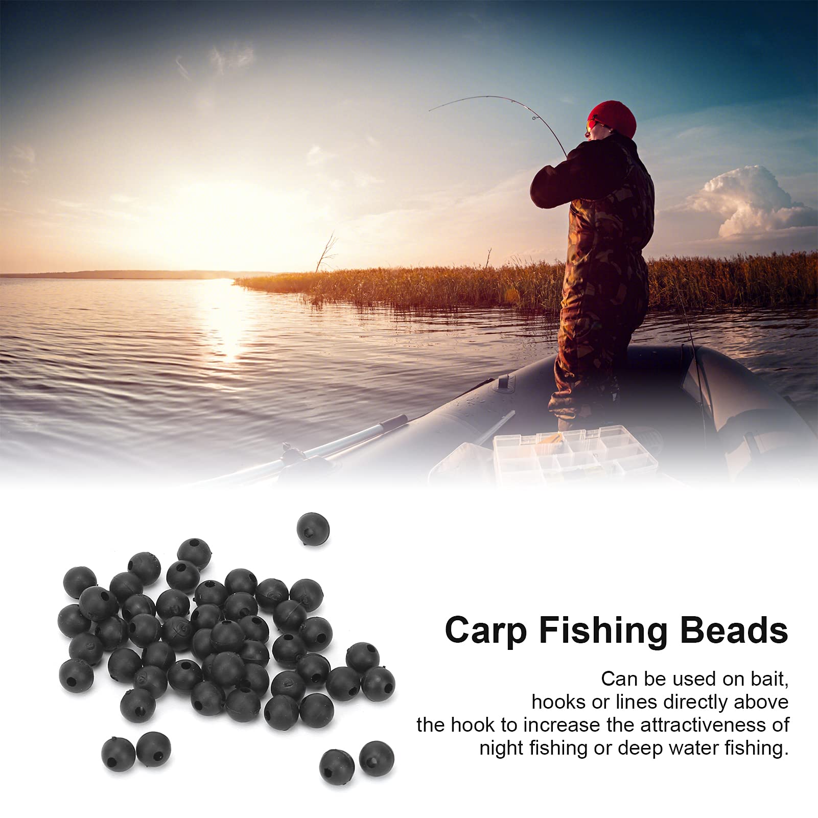 Alomejor rubber shock beads demonstrate drag reduction for smoother bait action