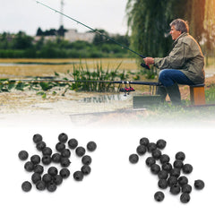 Alomejor rubber shock beads on a rig for secure line threading and setup