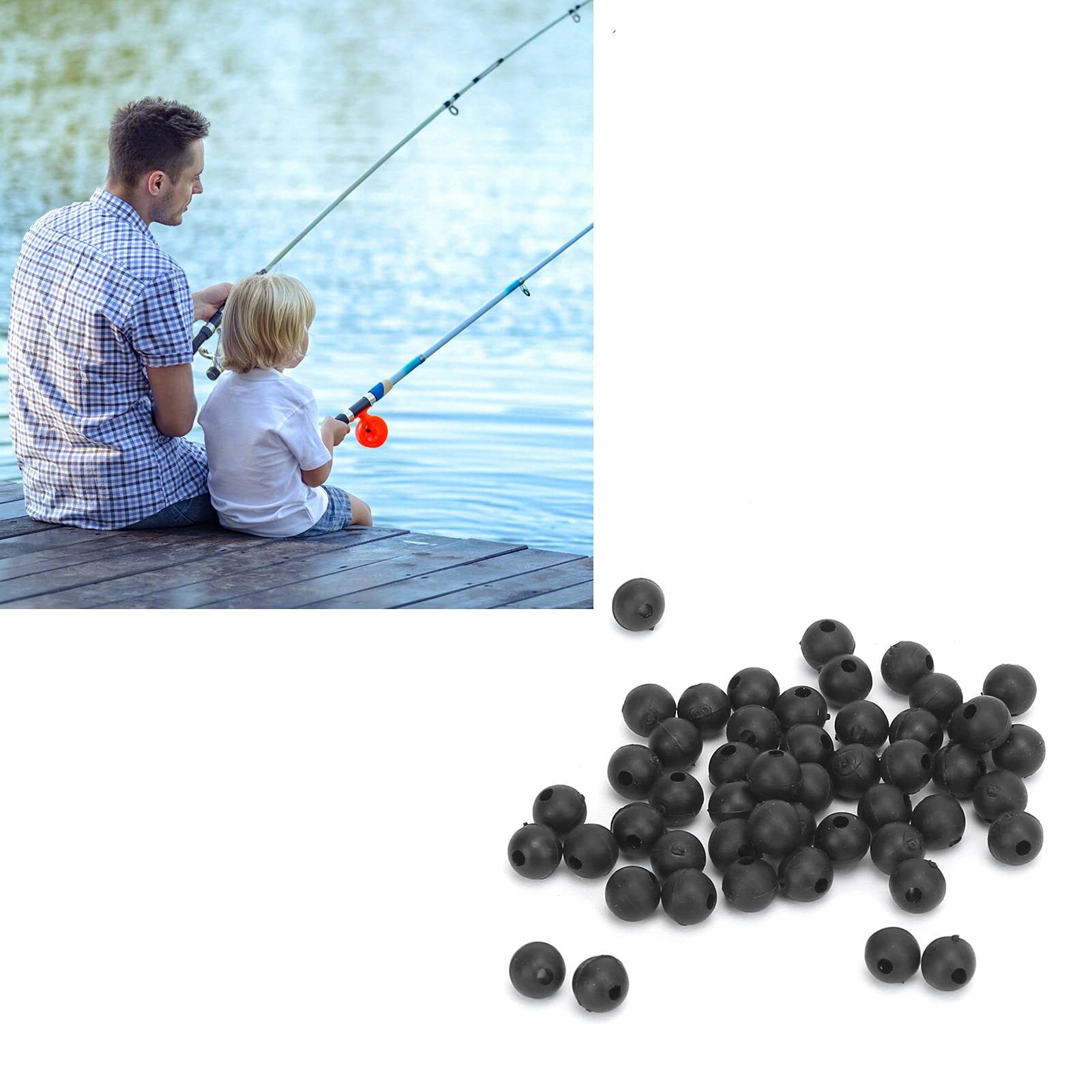 Alomejor rubber shock beads showcase soft gel material and durability