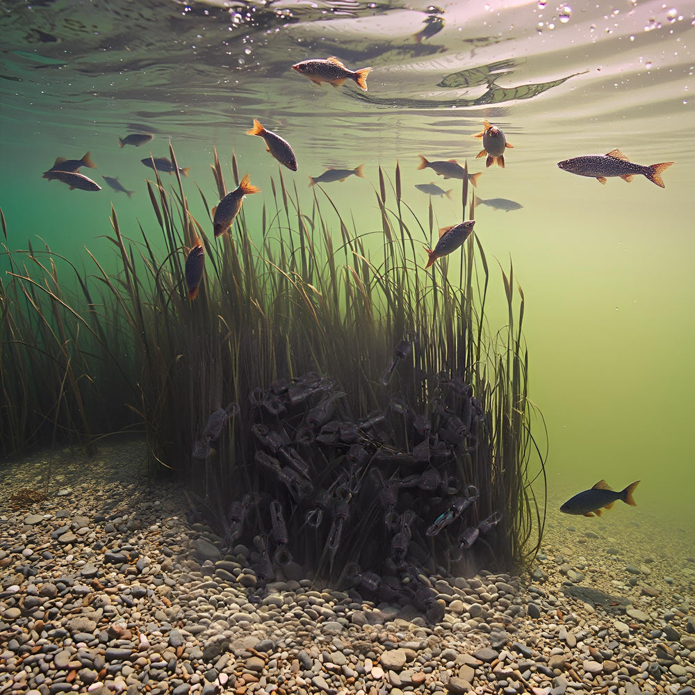 Alomejor durable matte-black finish blends with tackle gear and reduces glare.