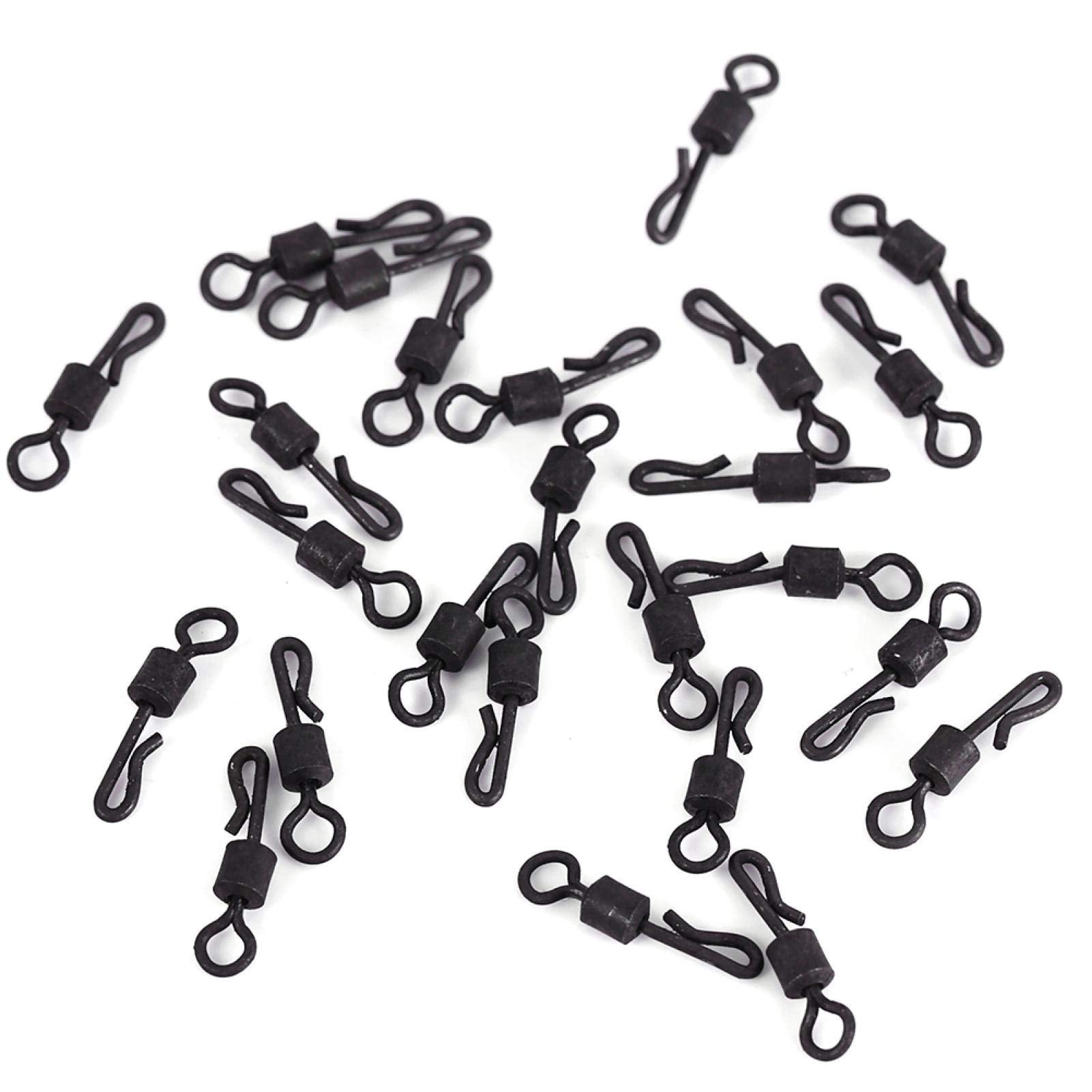 Alomejor Q-shaped fishing swivel close-up showing durable stainless steel construction for strong rigs.