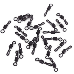 Alomejor Q-shaped fishing swivel close-up showing durable stainless steel construction for strong rigs.