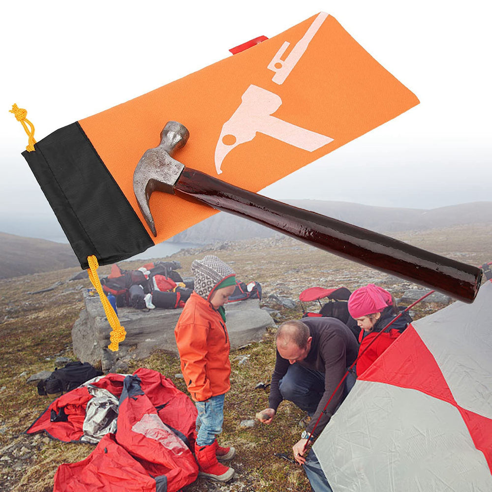 Alomejor orange peg bag portable size for easy carry during hikes.