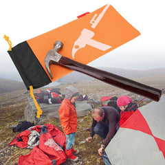 Alomejor orange peg bag portable size for easy carry during hikes.