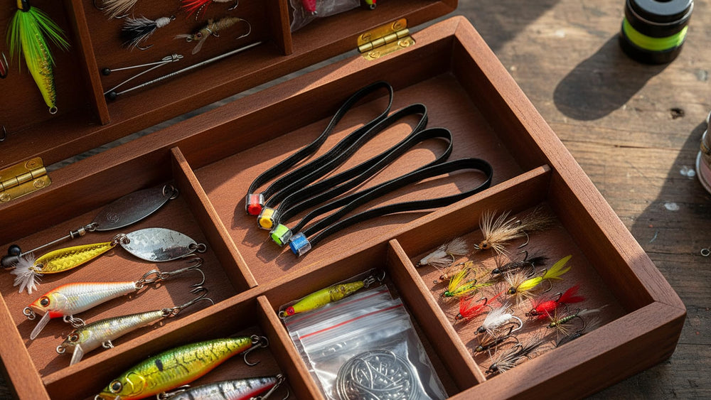 Alomejor tackle box-ready tippet ring for space-saving transport