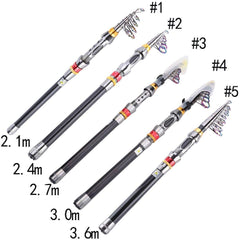 Alomejor travel fishing rod ready for pack-and-go trips.