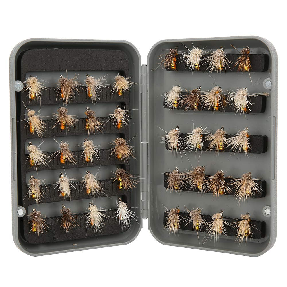 Alomejor 40-piece set suitable for trout, bass, and salmon.