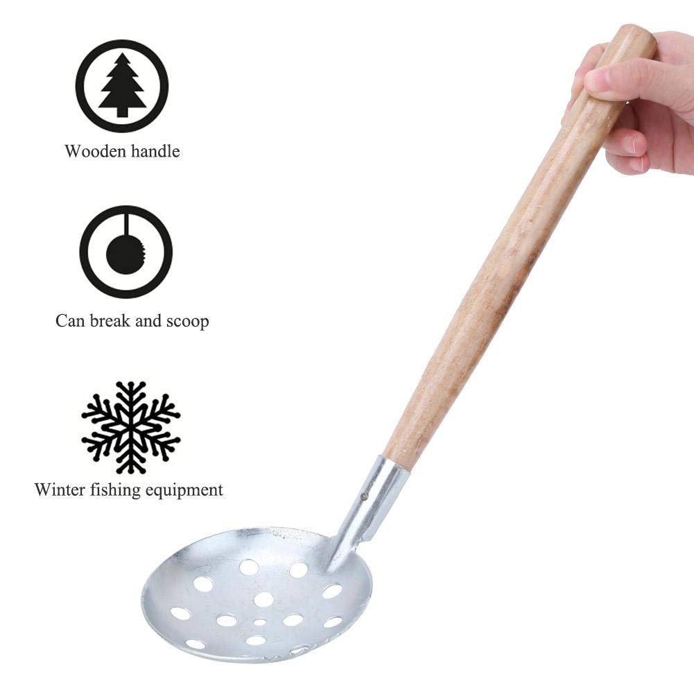 Alomejor winter outdoor fishing scoop ideal for clearing slush from holes.