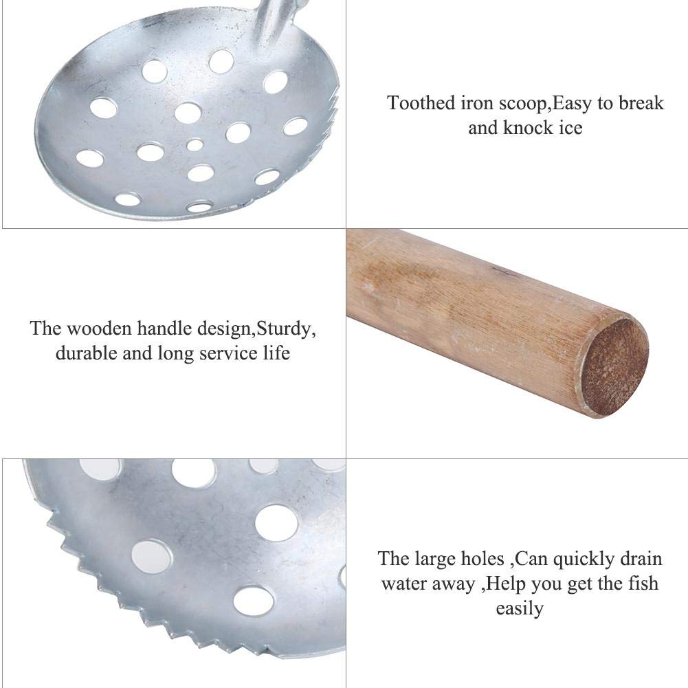 Alomejor wooden non-slip handle enhances control while wearing gloves.