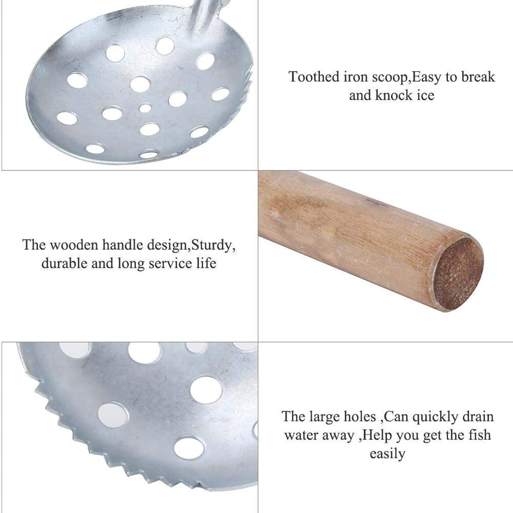 Alomejor wooden non-slip handle enhances control while wearing gloves.