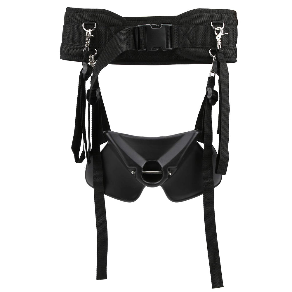 Alomejor fighting belt in black, front view