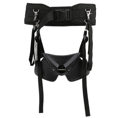 Alomejor fighting belt in black, front view