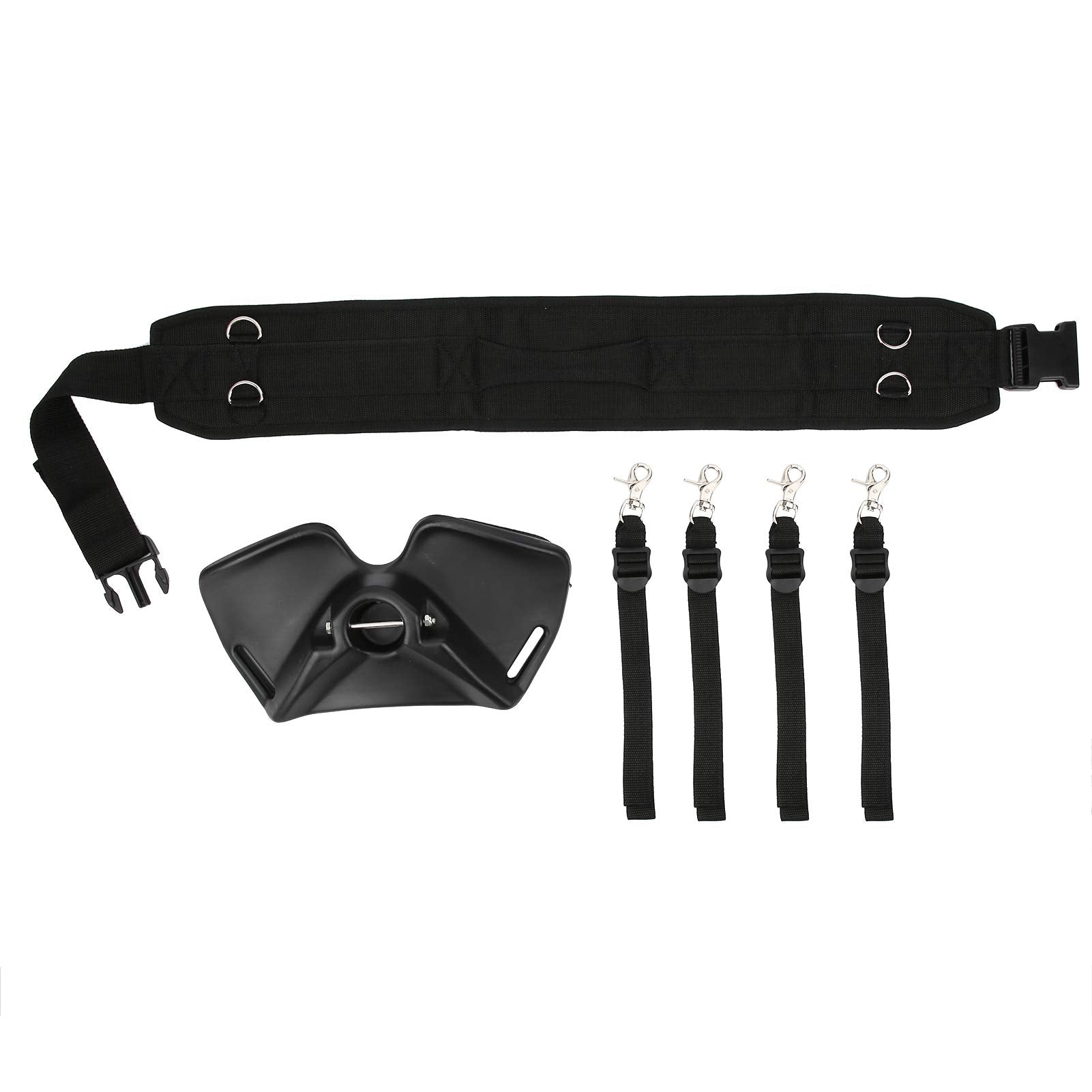 Bottom view showing belt construction