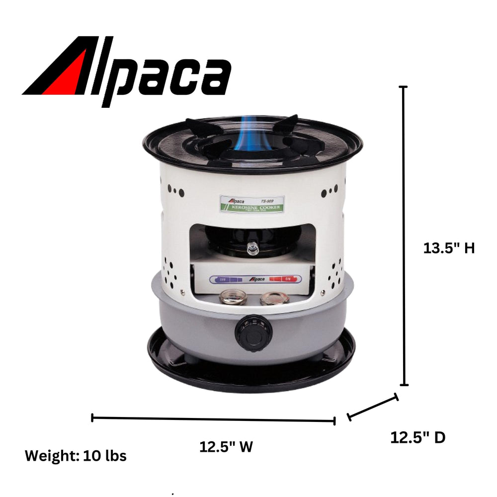 No electricity required for off-grid use of the Alpaca stove