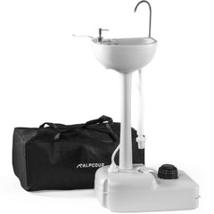 Alpcour portable camping sink basin shows large capacity for outdoor use