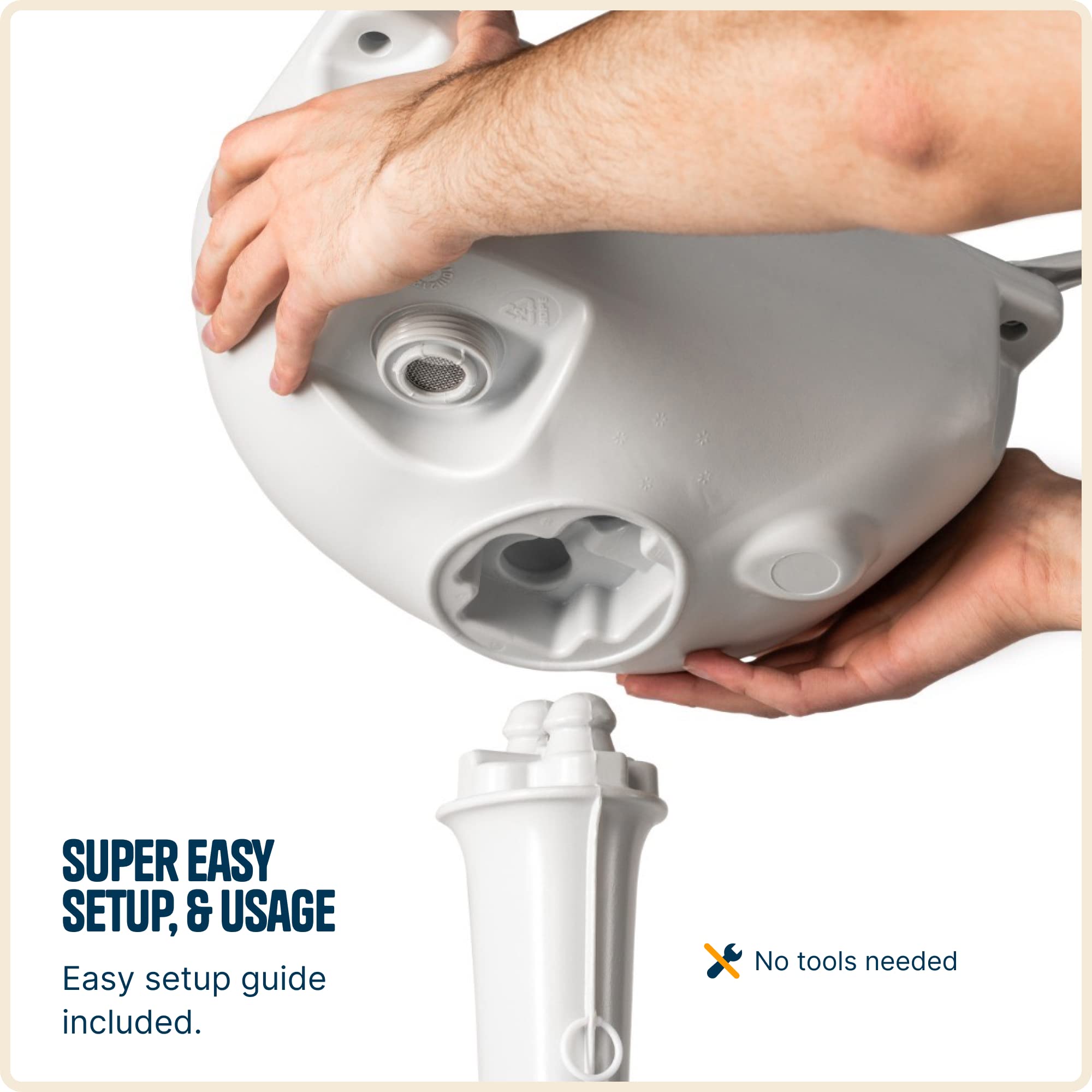 Alpcour portable camping sink soap dispenser enables quick hand washing on-site