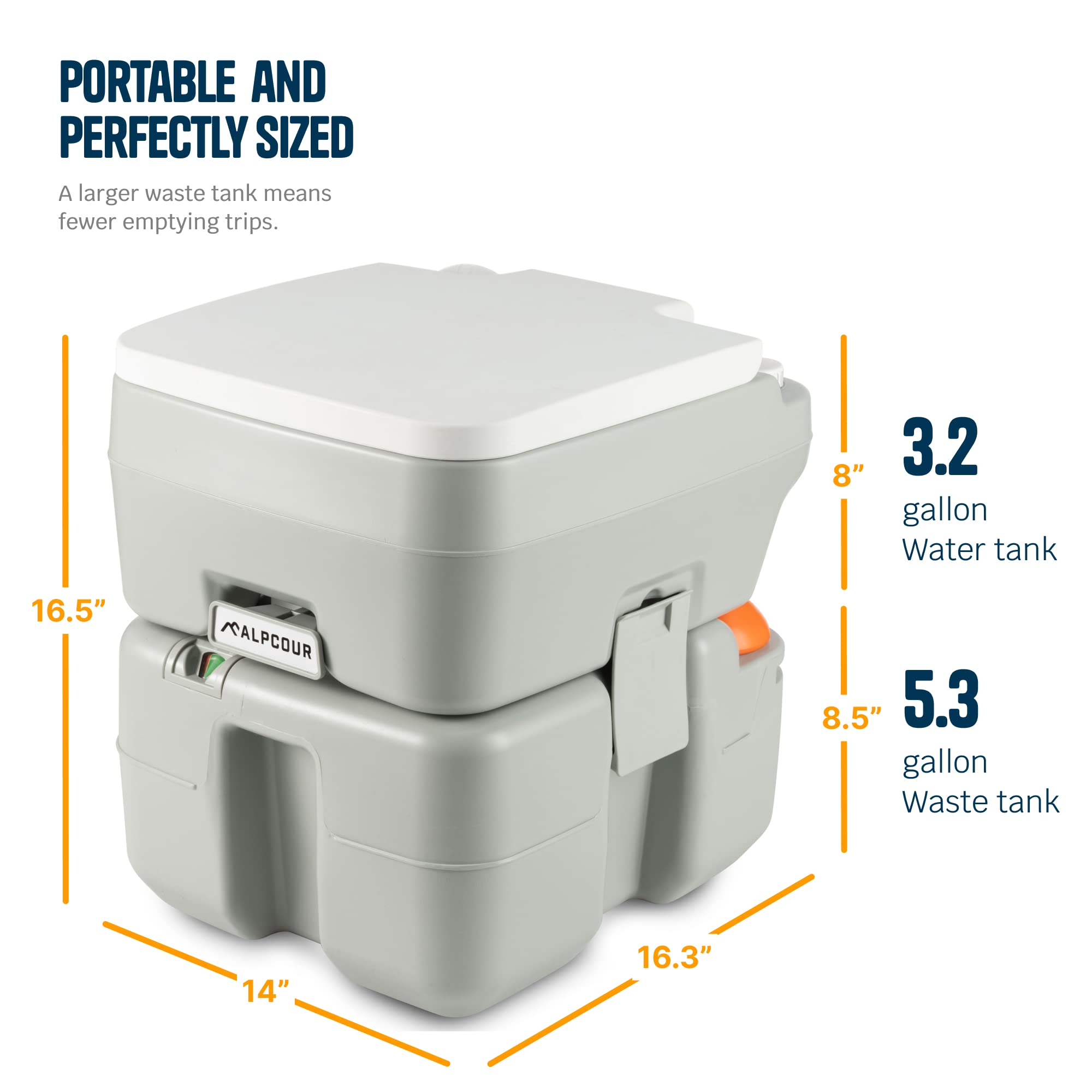 Alpcour durable odor-resistant material helps minimize smells during use.