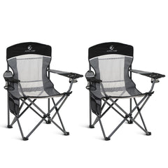 ALPHA CAMP oversized mesh back chair front view for outdoor comfort