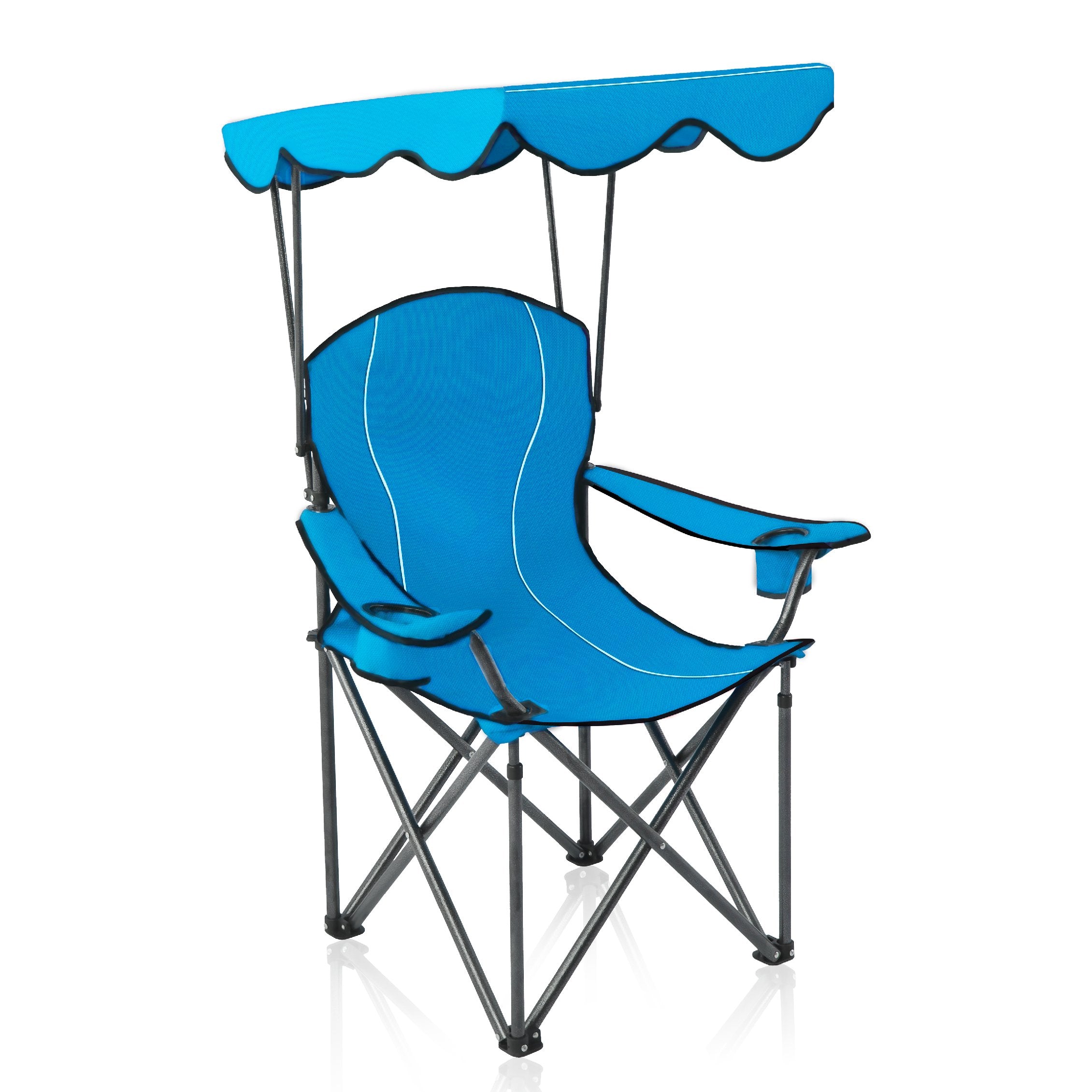 Alpha Camp camp chair with shade canopy for outdoor sun protection and comfort