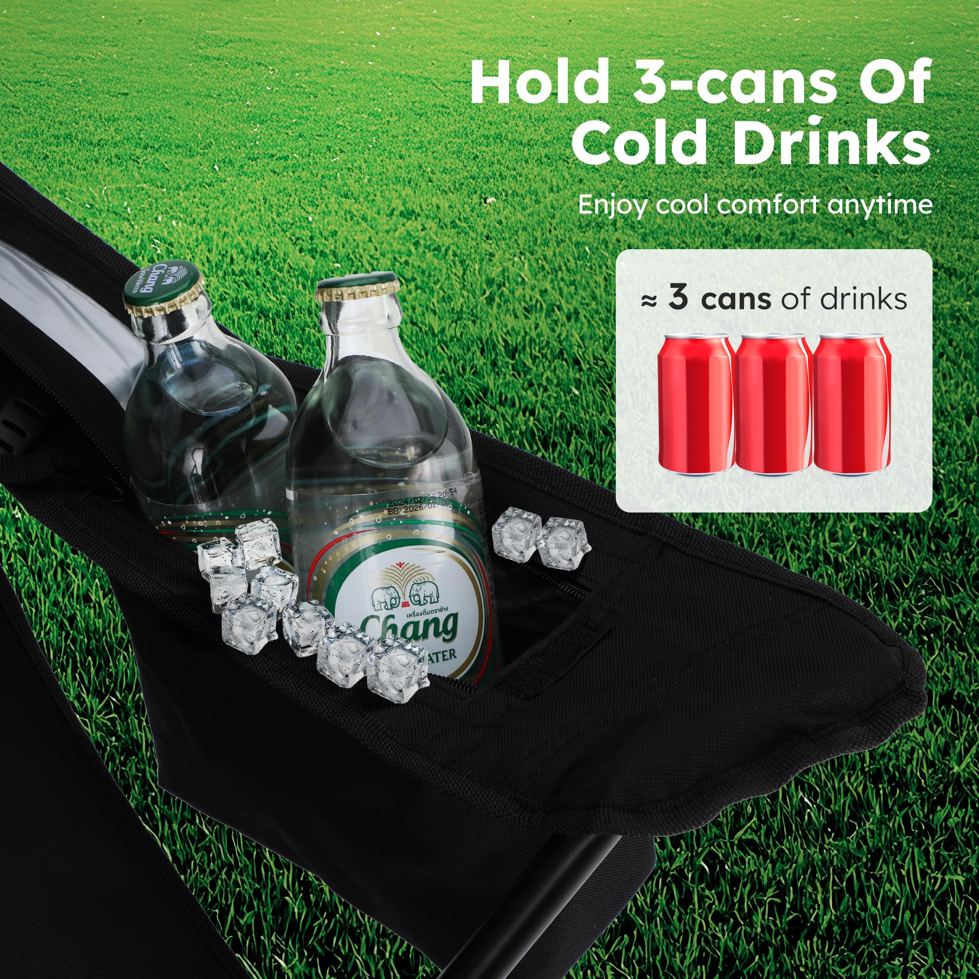 ALPHA CAMP chair carry bag enables compact storage and easy transport