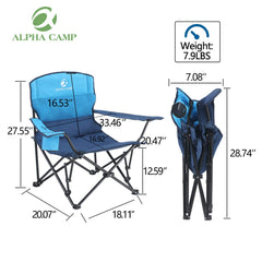 ALPHA CAMP chair cup holder armrest for drinks.